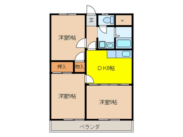 コ－ポ三和の物件間取画像